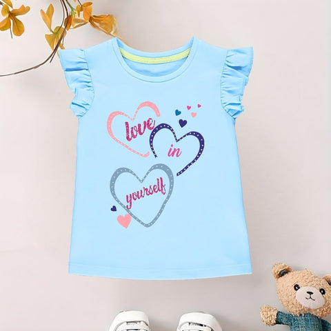 Love in yourself Sky T-shirt for girls