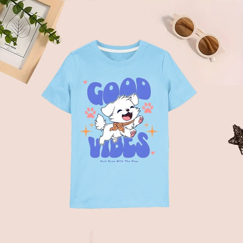 Good Vibes Sky blue T-shirt