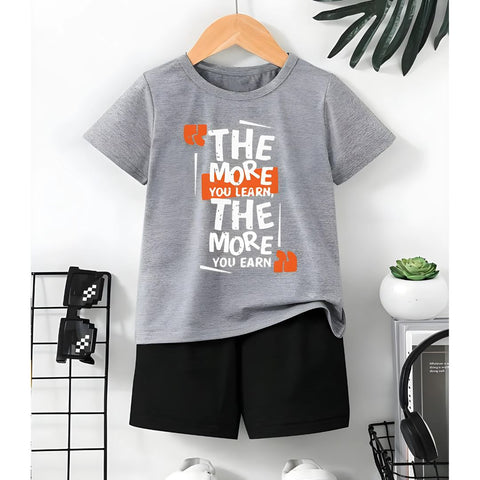 The More You Learn Gray set for Boys & Girls