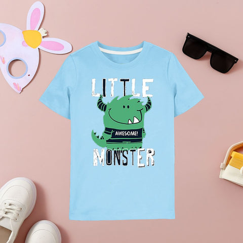 Little Monster Sky blue Shirt for kids