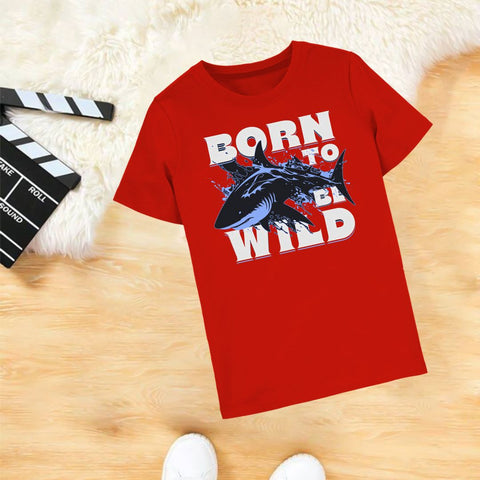 Born to be Wild Red T-shirt for kids