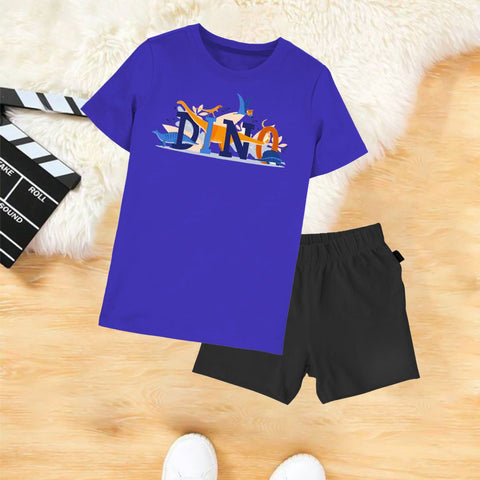 Dino Printed Royel blue set for kids