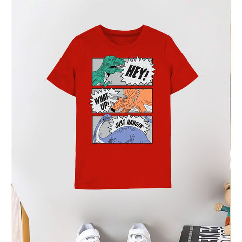 Just Hanging Red t shirt for kids