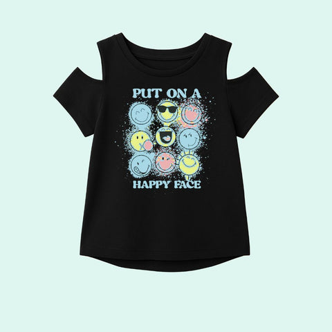 Put On Happy face Girls T-shirt