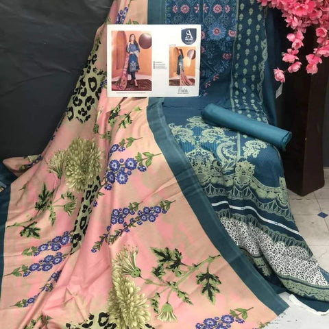 High Quality Printed Lawn 3Pc Suit No.15