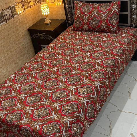 Pure Cotton Single Bedsheet 222