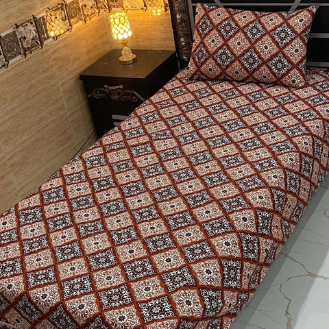 Pure Cotton Single Bedsheet 255