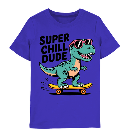 Super Chill dude Printed t-shirt for kids