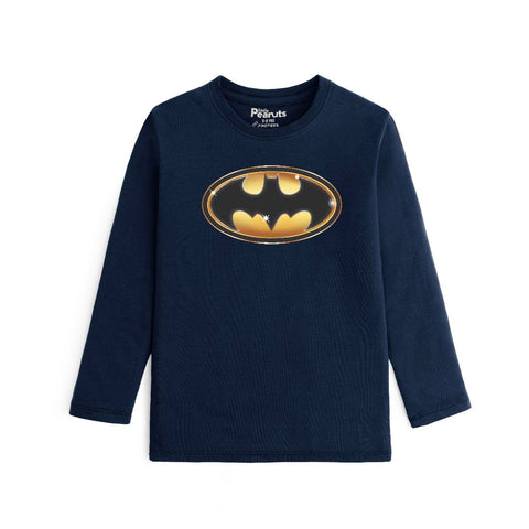 COTTON - BATMAN 3D LOGO FULL SLEEVES
