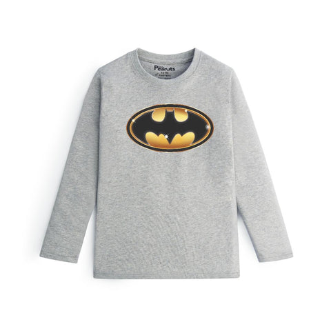 COTTON - BATMAN 3D LOGO FULL SLEEVES