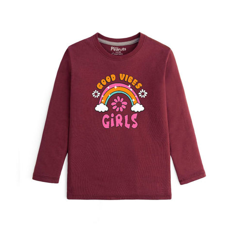 COTTON - GOOD VIBES GIRLS FULL SLEEVES