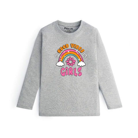 COTTON - GOOD VIBES GIRLS FULL SLEEVES
