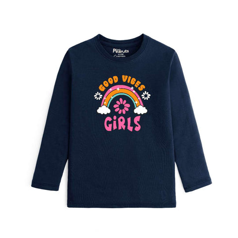 COTTON - GOOD VIBES GIRLS FULL SLEEVES