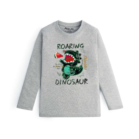 COTTON - ROARING DINOSAUR FULL SLEEVES